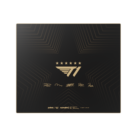 Superglide3 玻璃鼠标垫 T1 联名款 金色登峰